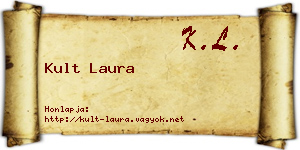 Kult Laura névjegykártya